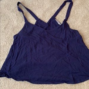 Navy tank with back buttons